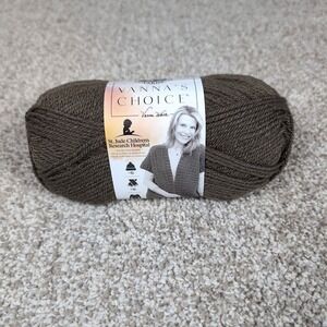 Lion Brand Vanna Choice Yarn Taupe Color 125 Medium Weight Acrylic 3.5oz 170yd